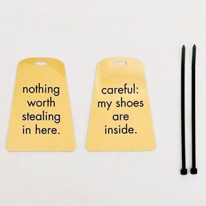 Pamela Barsky Luggage Bag Tags Pair